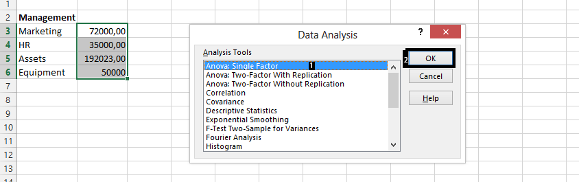 choose analysis tool